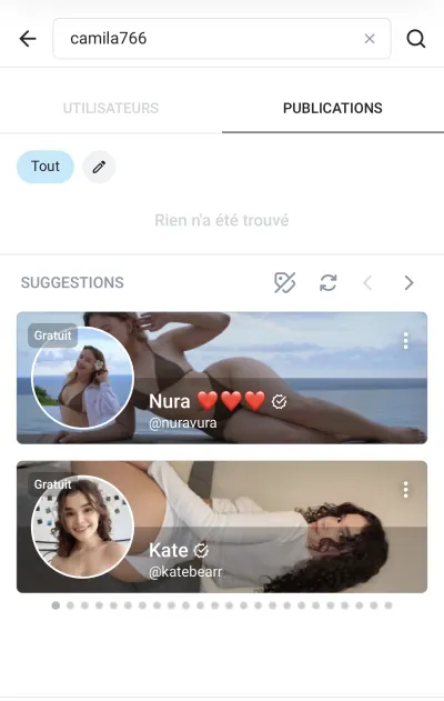 Faux comptes Onlyfans
